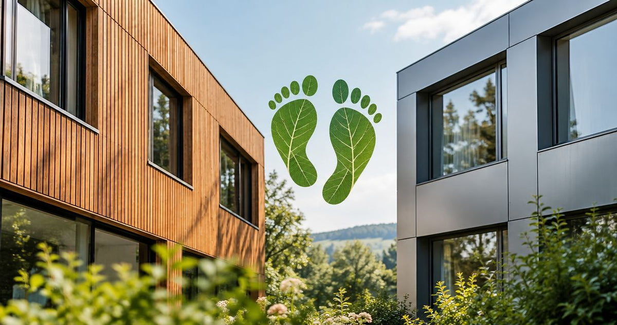 Wie viel CO2 spart eine Holzfassade gegenüber einer Aluminiumfassade?