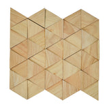 Holz Wandverkleidung Rubberwood Compact Mosaik-Look 3D | 28×30 cm