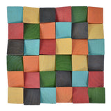 Holz Wandverkleidung Dark Pine Mosaik-Look 3D | 30×30 cm