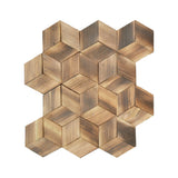 Holz Wandverkleidung Fresh Pine Mosaik-Look 3D | 30×35 cm