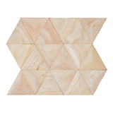 Holz Mosaikpaneele | Rubberwood XL | 30×35 cm | Holzfliese