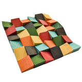 Holz Mosaikpaneele | Dark Pine | 30×30 cm | Holzfliese