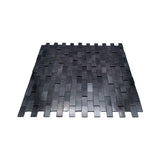 Selbstklebende Mosaikfliesen Metall | Riemchen 3D Graphit | 30×29,8 cm | Küche, Bad & WC