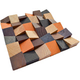 Holz Mosaikpaneele | Bold Pine | 30×30 cm | Holzfliese