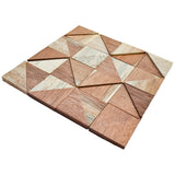 Holz Mosaikpaneele | Merbau | 30×30 cm | Holzfliese