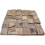 Holz Mosaikpaneele | Marine Shipwood | 30×30 cm | Holzfliese