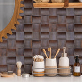 Holz Mosaikpaneele | Merbau XL | 30×60 cm | Holzfliese