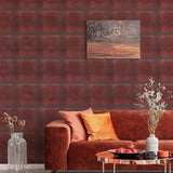 Selbstklebende Mosaikfliesen Metall | Bogen Bordeaux | 28,8×29,8 cm | Küche, Bad & WC