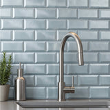 Selbstklebende Mosaikpaneele | Metro 3D Blau | 30,5×30,5 cm | Metall