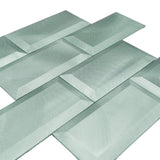 Selbstklebende Mosaikfliesen Metall | Metro 3D Pastellgrün | 30,5×30,5 cm | Küche, Bad & WC