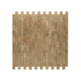 Selbstklebende Mosaikfliesen Metall | Riemchen 3D Gold | 30×29,8 cm | Küche, Bad & WC