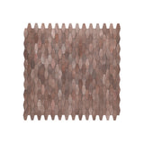Selbstklebende Mosaikfliesen Metall | Picket 3D Dunkelkupfer | 31×30 cm | Küche, Bad & WC