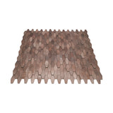 Selbstklebende Mosaikfliesen Metall | Picket 3D Dunkelkupfer | 31×30 cm | Küche, Bad & WC