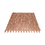 Selbstklebende Mosaikfliesen Metall | Picket 3D Lachs | 31×30 cm | Küche, Bad & WC