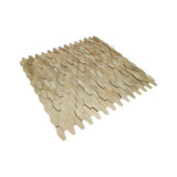 Selbstklebende Mosaikpaneele | Picket 3D Gold | 31×30 cm | Metall