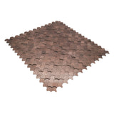 Selbstklebende Mosaikfliesen Metall | Fischschuppe 3D Dunkelkupfer | 28,8×29,8 cm | Küche, Bad & WC