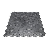 Selbstklebende Mosaikpaneele | Pentagon 3D Anthrazit | 28,2×28,2 cm | Metall