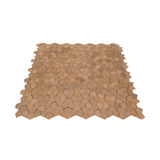 Selbstklebende Mosaikfliesen Metall | Pentagon 3D Lachs | 28,2×28,2 cm | Küche, Bad & WC