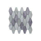 Selbstklebende Mosaikfliesen Metall | Picket Grau | 30×30 cm | Küche, Bad & WC