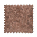Selbstklebende Mosaikpaneele | Dreipass 3D Kupfer | 30,5×29,6 cm | Metall
