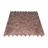 Selbstklebende Mosaikpaneele | Dreipass 3D Kupfer | 30,5×29,6 cm | Metall