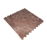 Selbstklebende Mosaikpaneele | Dreipass 3D Kupfer | 30,5×29,6 cm | Metall