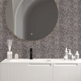 Selbstklebende Mosaikfliesen Metall | Dreipass 3D Anthrazit | 30,5×29,6 cm | Küche, Bad & WC