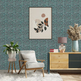 Selbstklebende Mosaikfliesen Metall | Fächer Patina Kupfer | 26,8×28,1 cm | Küche, Bad & WC