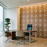 Holz Wandverkleidung Merbau Mosaik-Look 3D | 30×30 cm