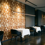 Holz Wandverkleidung Merbau Mosaik-Look 3D | 30×30 cm