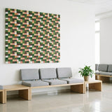 Holz Wandverkleidung Rich Pine Mosaik-Look 3D | 30×30 cm