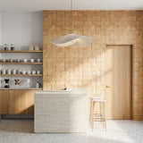 Holz Wandverkleidung Rubberwood Mosaik-Look 3D | 30×30 cm