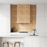 Holz Wandverkleidung Rubberwood Mosaik-Look 3D | 30×30 cm