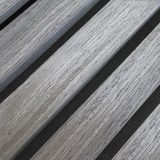 Akustikpaneele Walnuss-Grau | 240 cm x 60 cm | Dreiseitig Echtholzfurnier