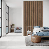 Akustikpaneel Eiche Geräuchert | 240 cm x 60 cm | Einseitig Echtholzfurnier