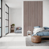 Akustikpaneele Walnuss Rustikal | XL 300 cm x 60 cm | Dreiseitig Echtholzfurnier