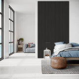 Akustikpaneel Schwarze Eiche | XL 300 cm x 60 cm | Einseitig Echtholzfurnier