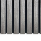 Akustikpaneele Walnuss-Grau | 240 cm x 60 cm | Dreiseitig Echtholzfurnier