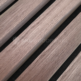 Akustikpaneele Walnuss Rustikal | XL 300 cm x 60 cm | Dreiseitig Echtholzfurnier