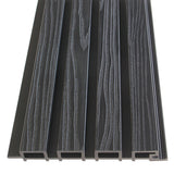 Fassadenverkleidung Schwarz 290CM | Garten | 3D Holzmaserung