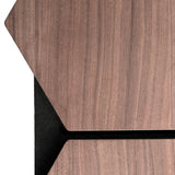 Hexagonpaneel Walnuss 81CM | Akustik | Wanddekoration | Sechseck-Form