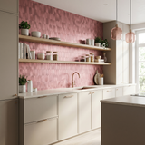 Selbstklebende Mosaikfliesen Metall | Bogen Rosa | 28,8×29,8 cm | Küche, Bad & WC
