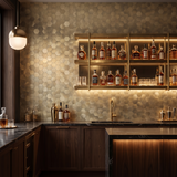 Hexagon Mosaik Gold Bar