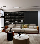 Akustikpaneele Schwarze Eiche | XL 300 cm x 60 cm | Dreiseitig Echtholzfurnier