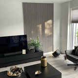Akustikpaneele Walnuss-Grau | 240 cm x 60 cm | Dreiseitig Echtholzfurnier