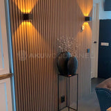 Akustikpaneele Mokka | XL 300 cm x 60 cm | Dreiseitig Echtholzfurnier