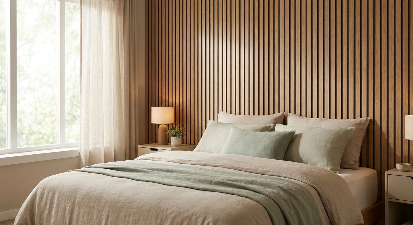 Akustikpaneele Schlafzimmer: Ruhe und Optik vereinen