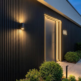 Fassadenverkleidung Schwarz 290CM | Garten | 3D Holzmaserung