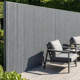 Fassadenverkleidung Steingrau 290CM | Garten | 3D Holzmaserung