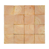 Holz Wandverkleidung Rubberwood Mosaik-Look 3D | 30×30 cm